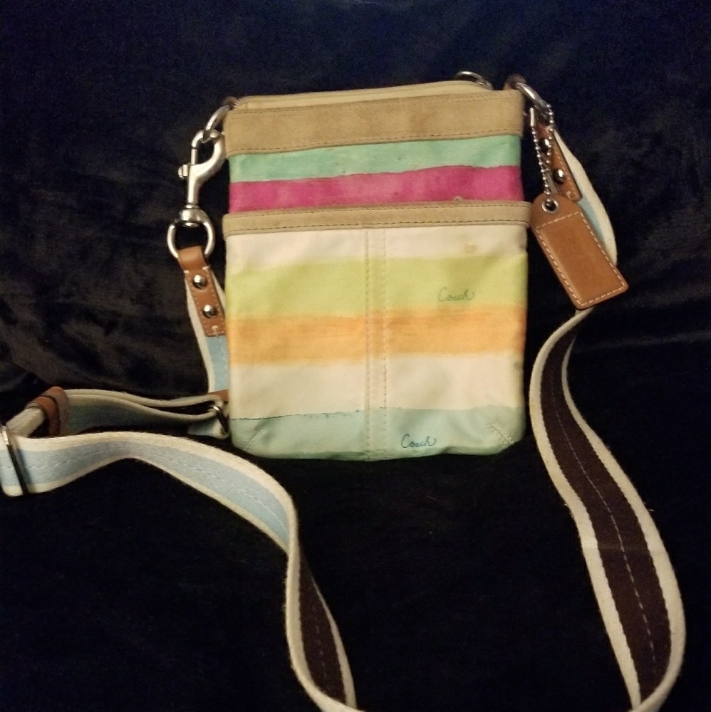 Coach small crossbody multicolored